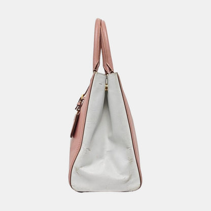 PRADA Tote bag Pink Calfskin Logo Tote Bag Golden hardware-(SKU)-958685441