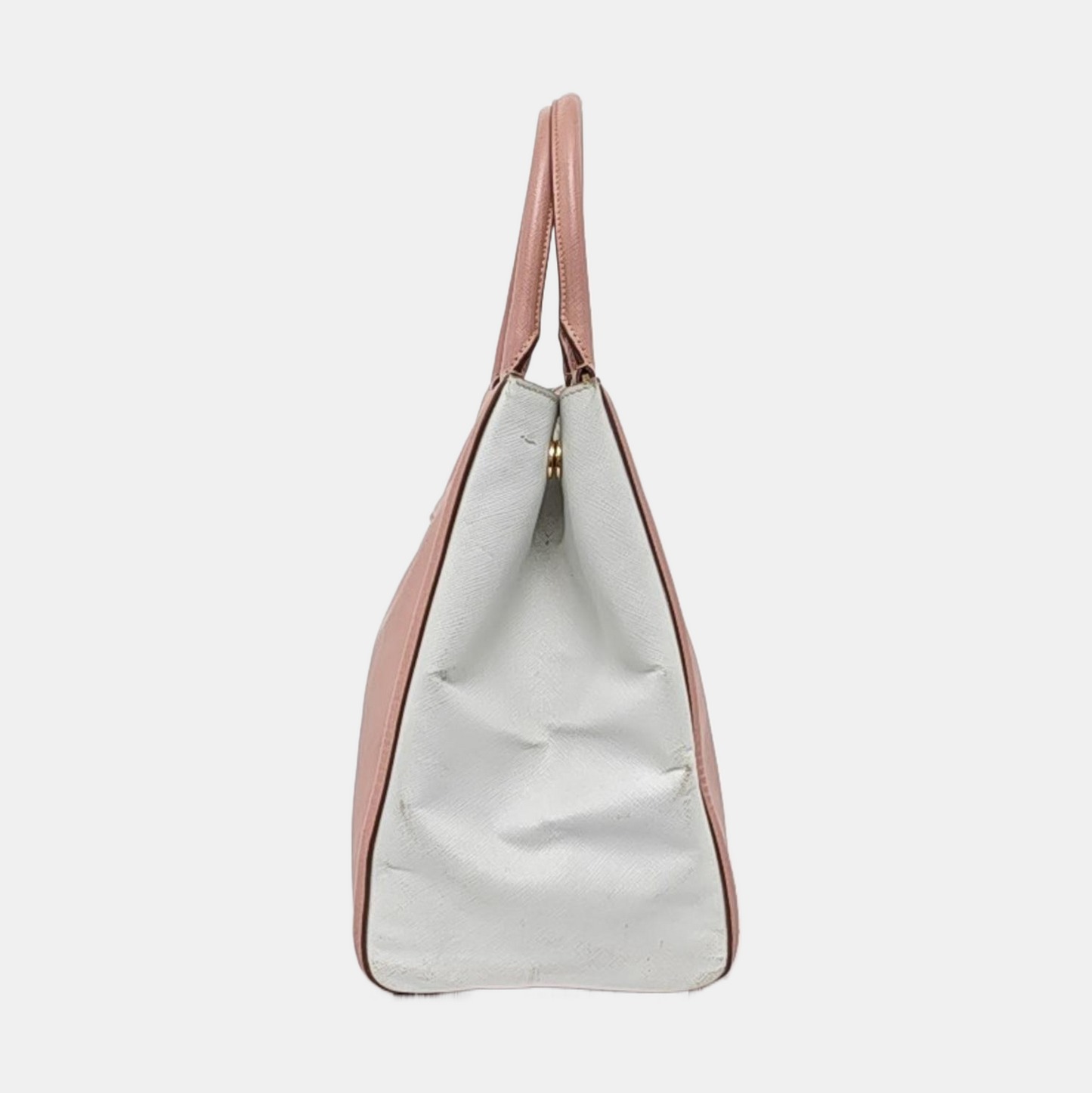 PRADA Tote bag Pink Calfskin Logo Tote Bag Golden hardware-(SKU)-958685441