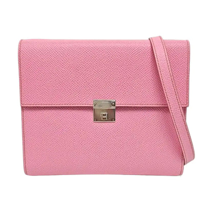 HERMÈS Clic 16 Peony Pink Epsom Calfskin Crossbody Shoulder Bag with Detachable Strap and Silver Hardware, B-(SKU)-959027980