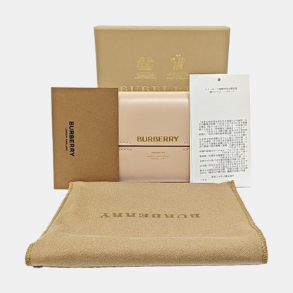 BURBERRY Khaki Cowhide Printed Card Case-(SKU)-958700772