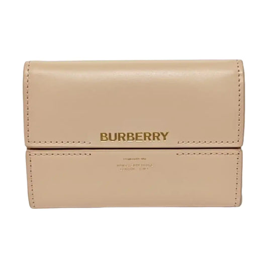 BURBERRY Khaki Cowhide Printed Card Case-(SKU)-958700772