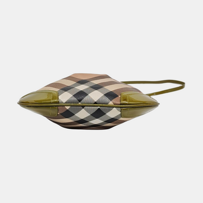 BURBERRY Dryden Beige Coated Canvas Printed Shoulder Bag Crossbody Ruthenium color hardware-(SKU)-958670798