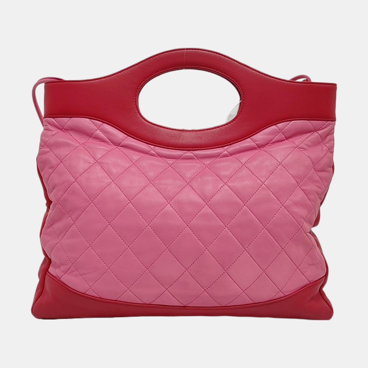 CHANEL CHANEL 31 Large Pink Lamb Leather Quilted Single Shoulder Bag Crossbody Bag Handbag Golden Hardware-(SKU)-958758432