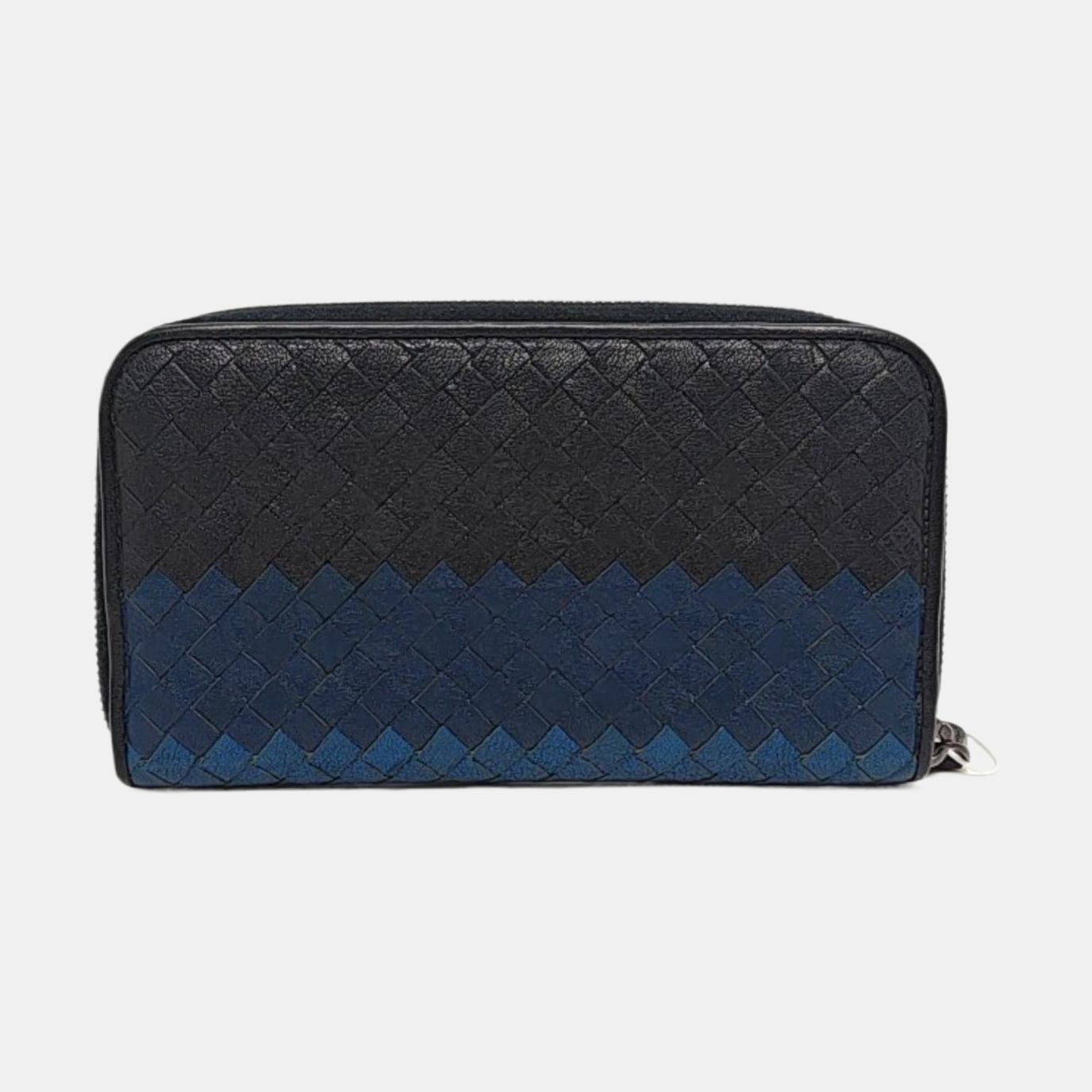 BOTTEGA VENETA Multicolor Calfskin Woven Wallet Black hardware-(SKU)-958932470