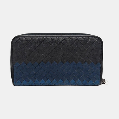 BOTTEGA VENETA Multicolor Calfskin Woven Wallet Black hardware-(SKU)-958932470