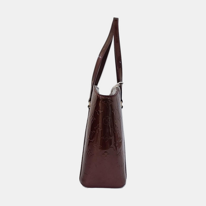 LOUIS VUITTON AVALON Large size Burgundy Cowhide Monogrammed Single Shoulder Handbag Golden hardware-(SKU)-959058855