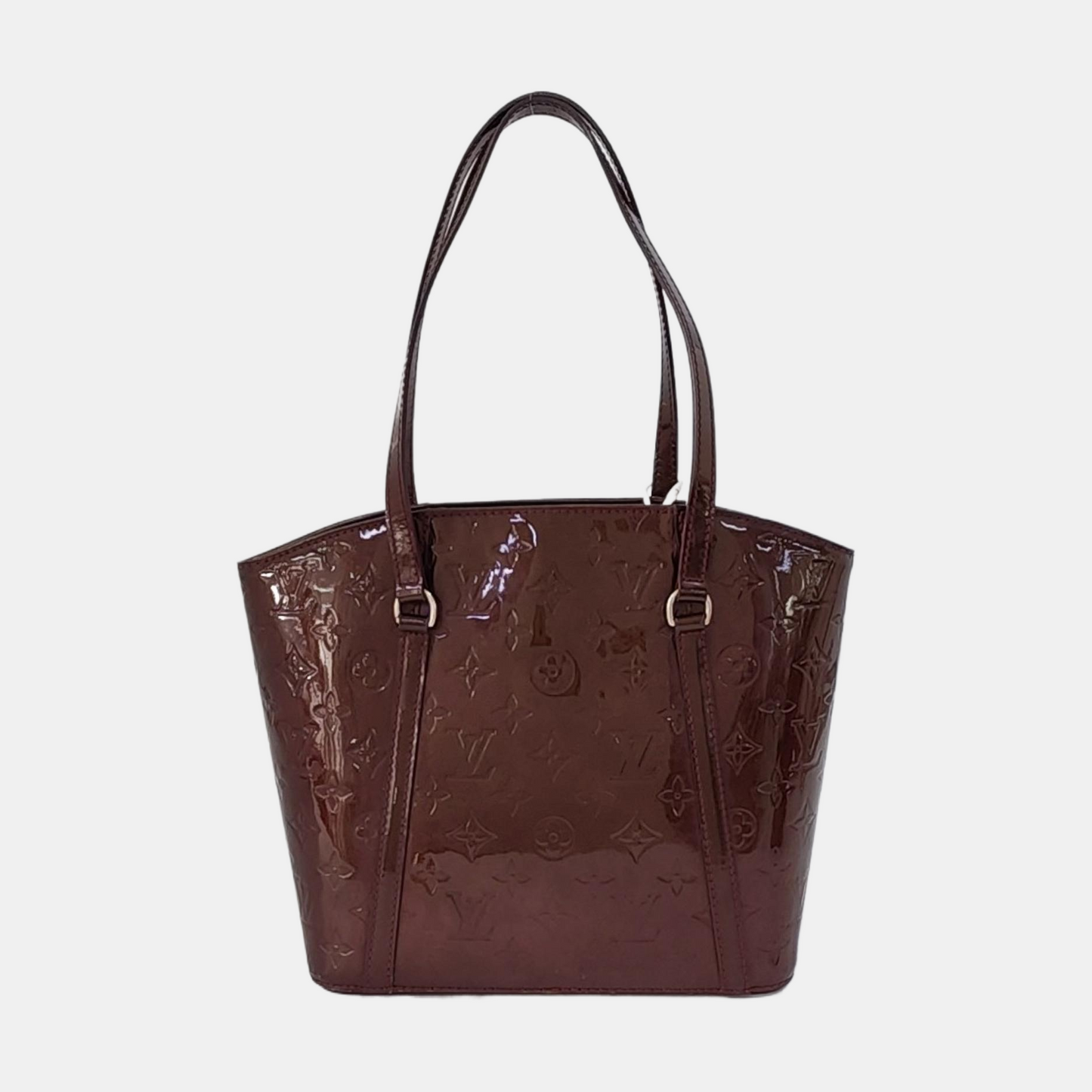 LOUIS VUITTON AVALON Large size Burgundy Cowhide Monogrammed Single Shoulder Handbag Golden hardware-(SKU)-959058855