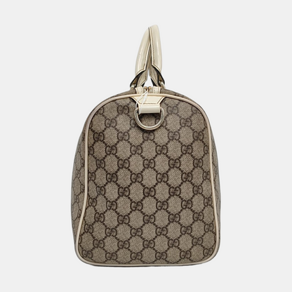GUCCI Beige Coated Canvas Monogrammed Tote Bag Golden hardware-(SKU)-958959380