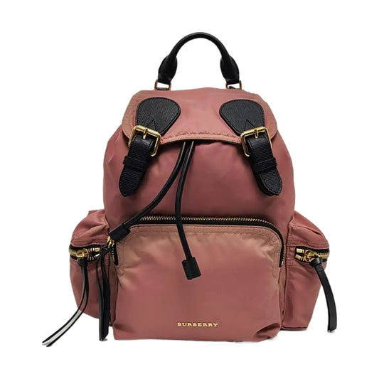 BURBERRY The Rucksack Medium size Beige Nylon Backpack Tote Bag Golden hardware-(SKU)-954221231
