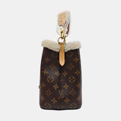 LOUIS VUITTON NÉONOÉ BB Brown Coated Canvas Monogram Bucket Bag Shoulder Bag with 2 Removable Straps Gold Hardware Complete Accessories-(SKU)-959040977