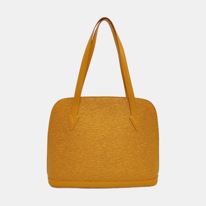 LOUIS VUITTON LUSSAC 黄色EPI牛皮水波纹Shoulder Bag Golden hardware Vintage model-(SKU)-959138039