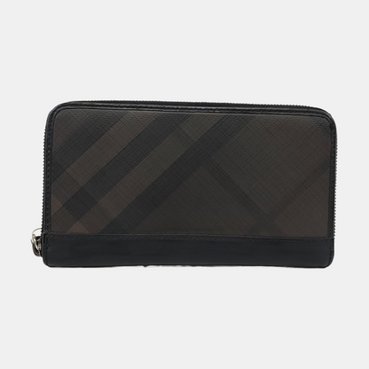 BURBERRY Multicolor Coated Canvas Wallet Silver Hardware-(SKU)-958959438