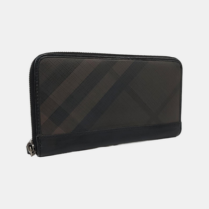 BURBERRY Multicolor Coated Canvas Wallet Silver Hardware-(SKU)-958959438