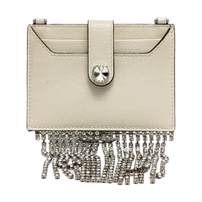 Miu Miu Fringed White Cowhide Fringe Wallet-(SKU)-959067472