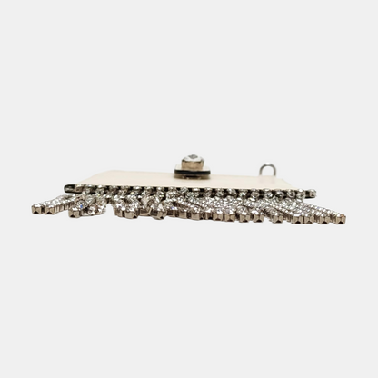 Miu Miu Fringed White Cowhide Fringe Wallet-(SKU)-959067472