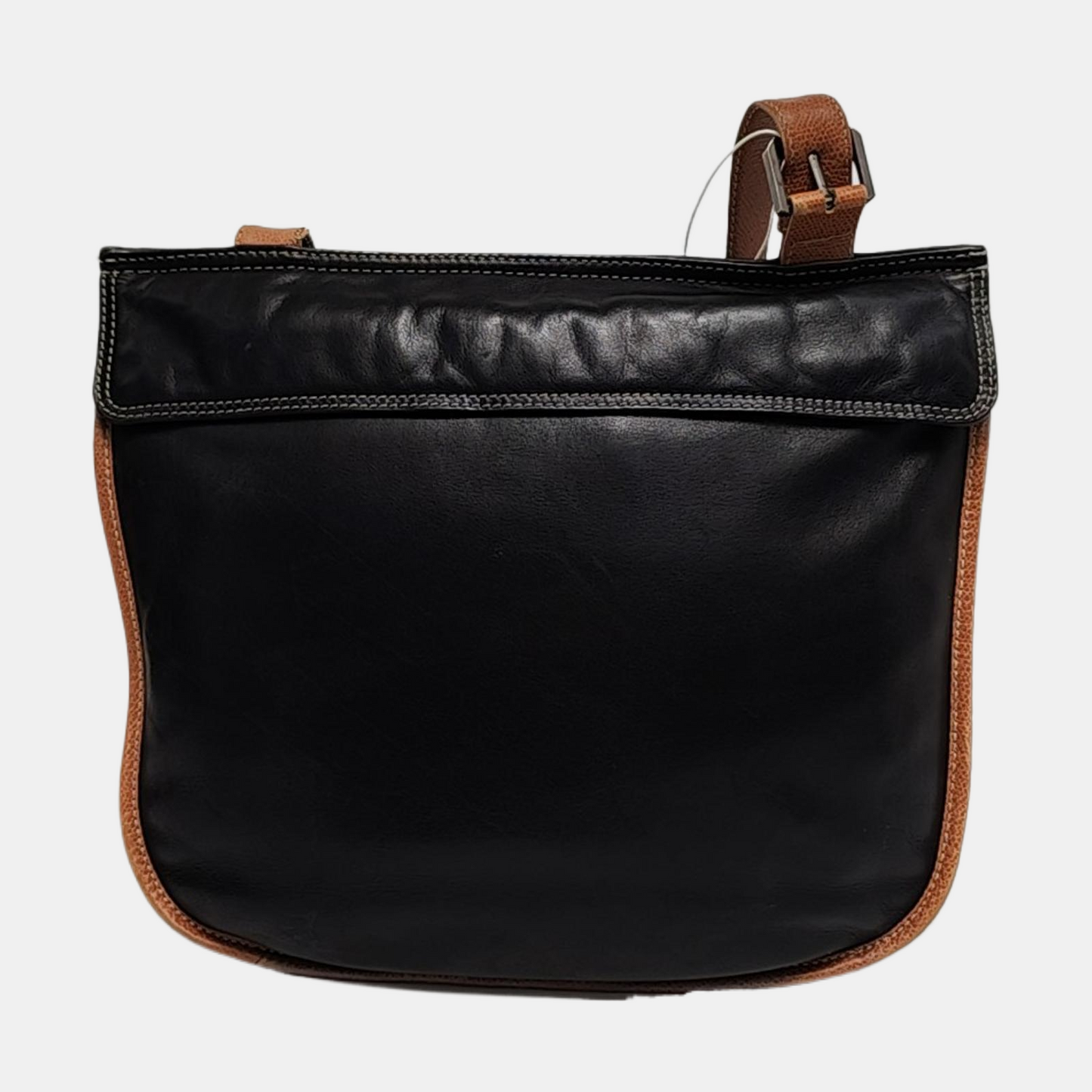 LOEWE Black Leather Embossed Single Shoulder Bag Ruthenium color hardware-(SKU)-959373391