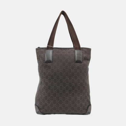 GUCCI Tote bag Brown Canvas Monogrammed Single Shoulder Bag Golden hardware-(SKU)-958908868