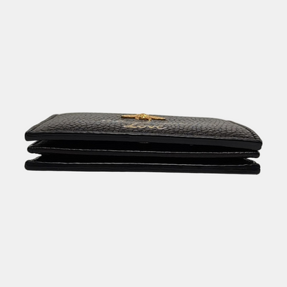 GUCCI Animalier Black Leather Printed Wallet Golden hardware-(SKU)-959022609