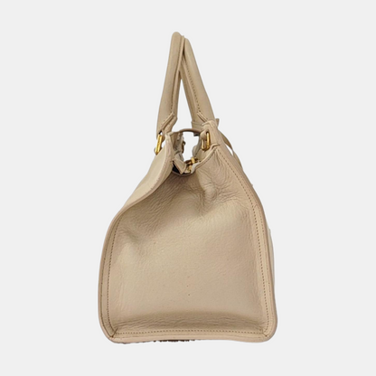 YSL CHYC Y LIGNE Small size Beige Cowhide Crossbody Bag Single Shoulder Bag Handbag Golden hardware Removable shoulder strap-(SKU)-958923835
