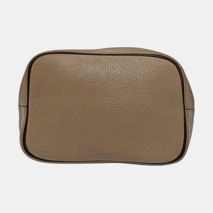 Chloé Faye Gray cowhide backpack Golden hardware shoulder straps-(SKU)-959392600