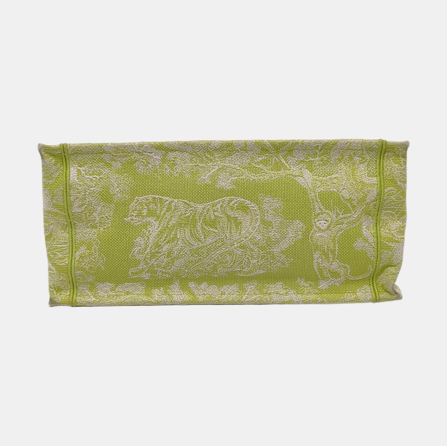 DIOR Book Tote Medium Yellow Fabric Embroidered Handbag-(SKU)-959513521