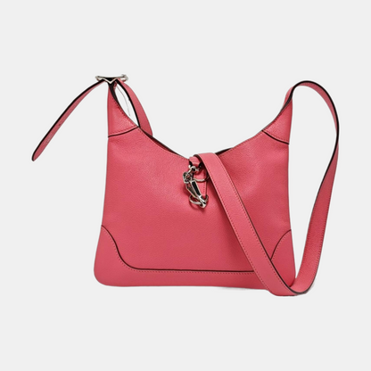 HERMÈS Trim 24 Lipstick Pink Evercolor Calfskin Crossbody Shoulder Bag with Silver Hardware, Y-(SKU)-959575297