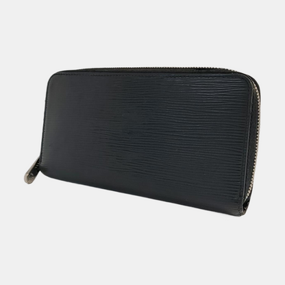 LOUIS VUITTON BlackEPI牛皮水波纹钱包 Silver Hardware-(SKU)-942990730