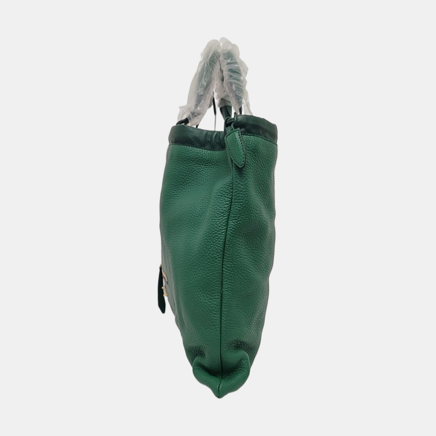 BURBERRY Green Leather Single Shoulder Bag Golden hardware Removable shoulder strap-(SKU)-959430773