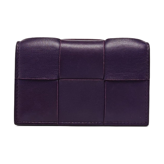 BOTTEGA VENETA Purple Cowhide Wallet-(SKU)-958679200