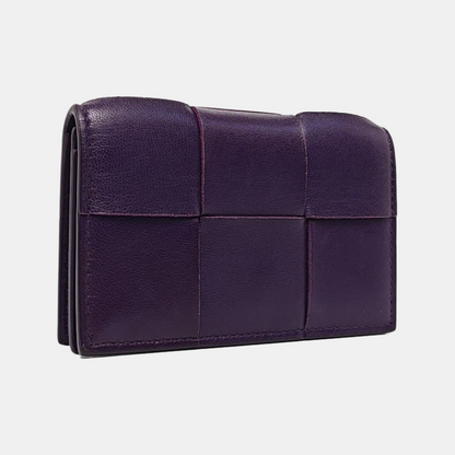 BOTTEGA VENETA Purple Cowhide Wallet-(SKU)-958679200