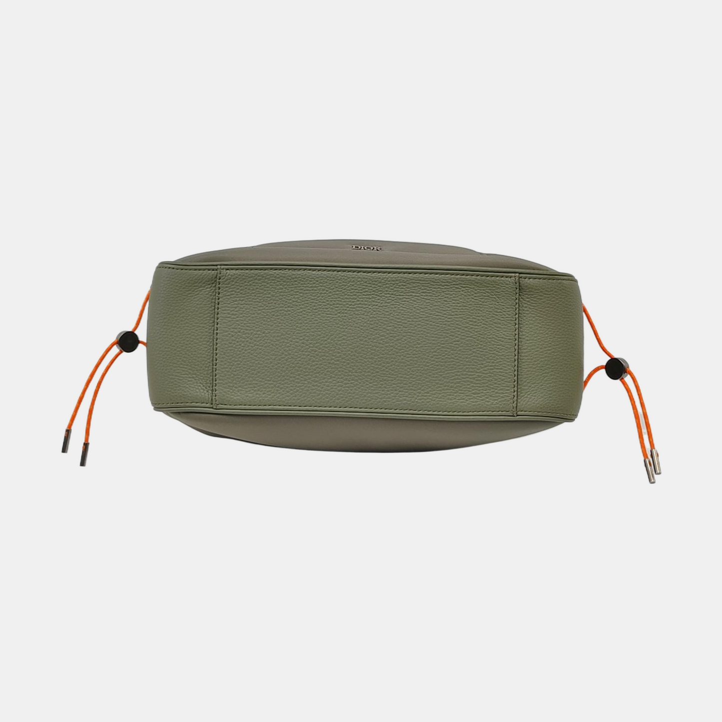 DIOR Dior And Sacal Green Nylon Saddle Bag Single Shoulder Bag Gray Hardware Removable Strap-(SKU)-959664261