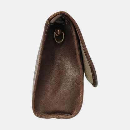 GUCCI Ebony Canvas Handbag Golden hardware-(SKU)-959784440
