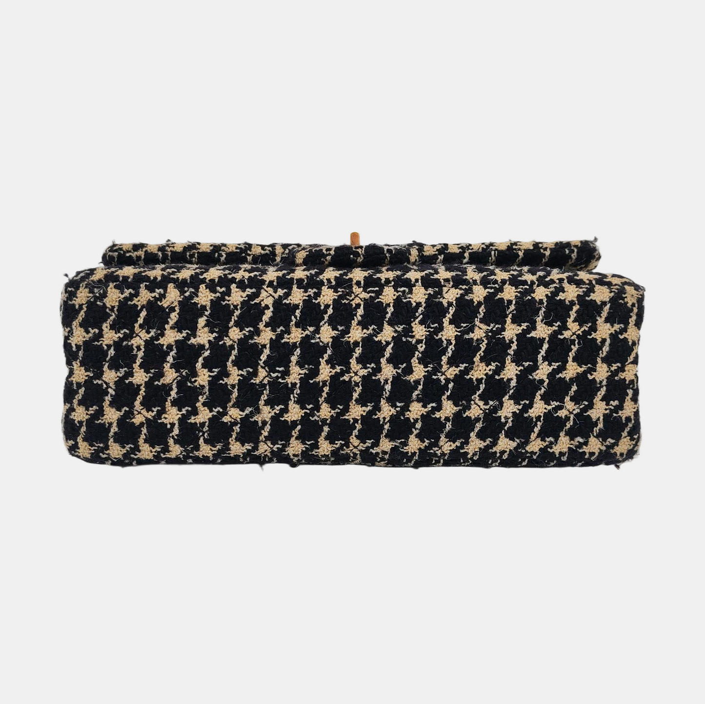 CHANEL 2.55 multicolor wool single shoulder bag/crossbody bag with gold-colored hardware, 21 pockets-(SKU)-960334063