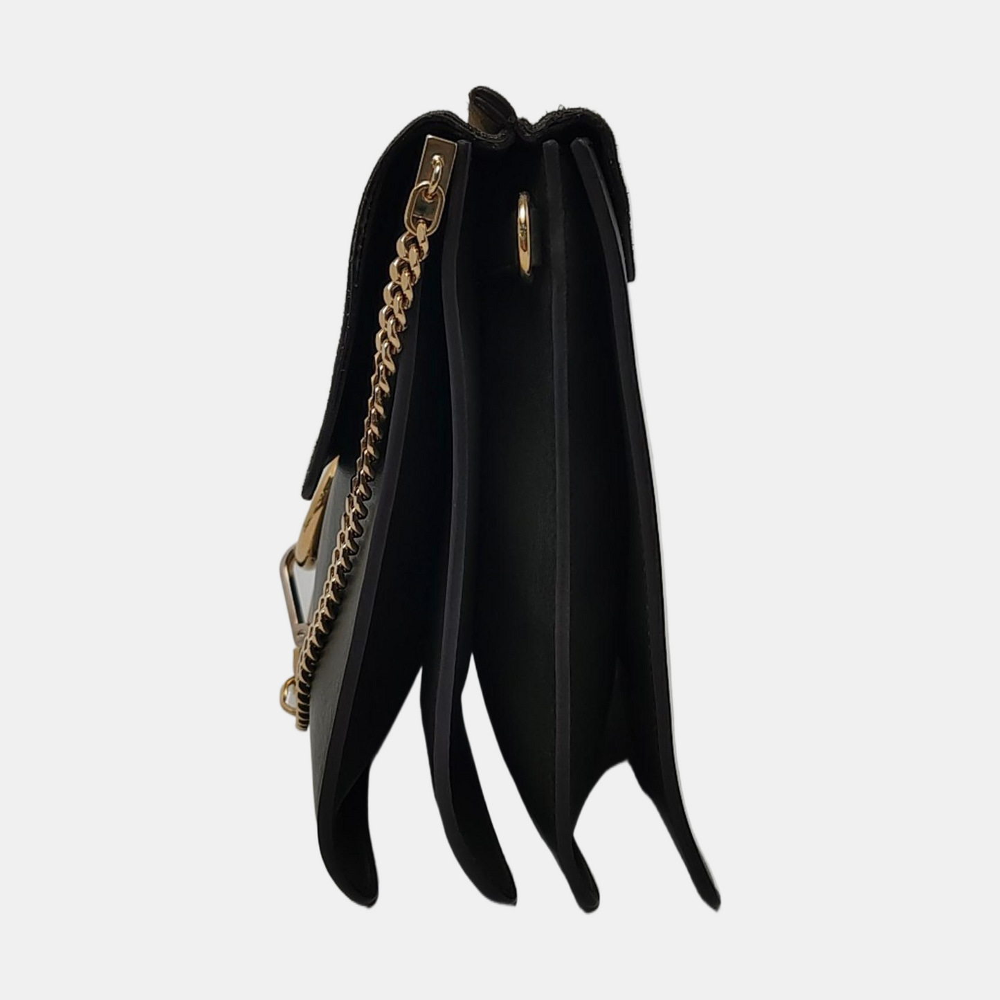 Chloé Faye Medium size Dark Green Leather Crossbody Shoulder Bag Golden hardware Removable shoulder strap-(SKU)-959719535