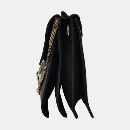 Chloé Faye Medium size Dark Green Leather Crossbody Shoulder Bag Golden hardware Removable shoulder strap-(SKU)-959719535