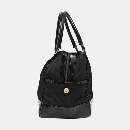BURBERRY Tote bag Black Nylon Stud Handbag Golden hardware-(SKU)-960194301
