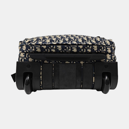 DIOR Diortravel Mini Blue Fabric Travel Suitcase-(SKU)-960212526