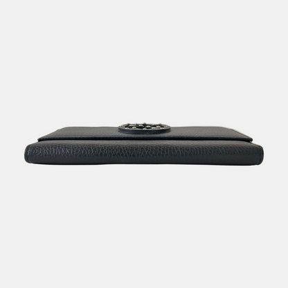 GUCCI Blondie Black Leather Studs Wallet Silver Hardware-(SKU)-960340084