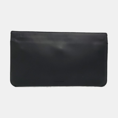 BURBERRY Black Cowhide Clutch Golden hardware-(SKU)-960317671