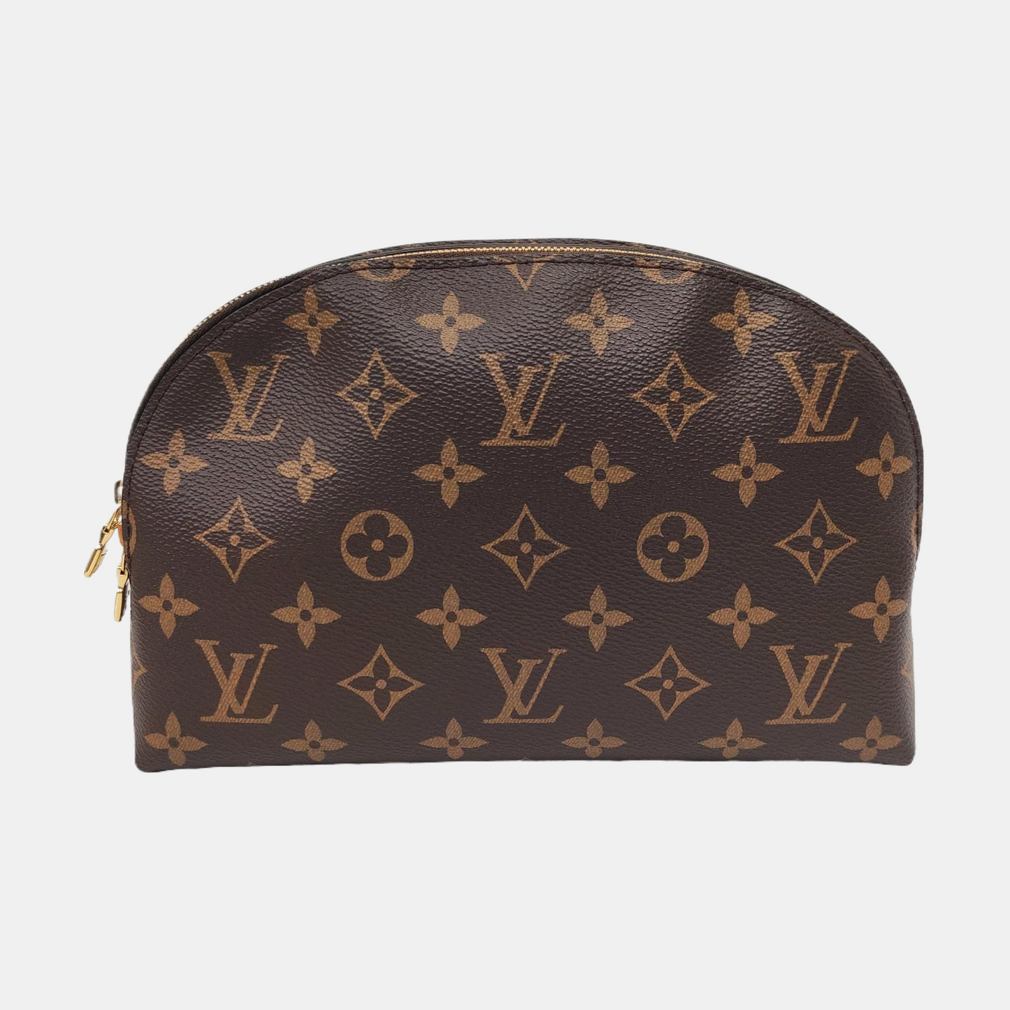 LOUIS VUITTON BE ALMA Brown coated canvas monogram shell bag shoulder bag crossbody bag with gold hardware 2 removable shoulder straps and complete accessories-(SKU)-960305671