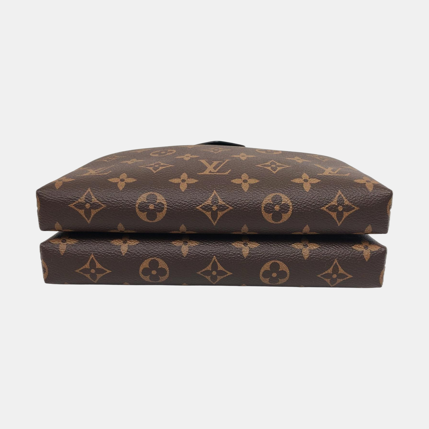 LOUIS VUITTON BE ALMA Brown coated canvas monogram shell bag shoulder bag crossbody bag with gold hardware 2 removable shoulder straps and complete accessories-(SKU)-960305671