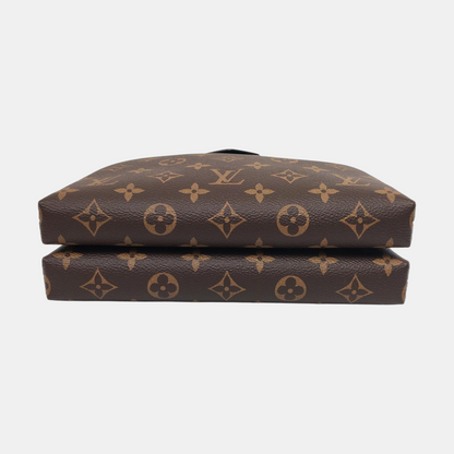 LOUIS VUITTON BE ALMA Brown coated canvas monogram shell bag shoulder bag crossbody bag with gold hardware 2 removable shoulder straps and complete accessories-(SKU)-960305671