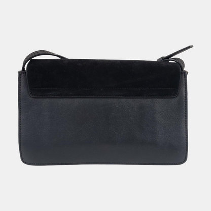 Chloé Faye Small size Black cowhide crossbody handbag single shoulder bag Golden Silver Hardware-(SKU)-960388895