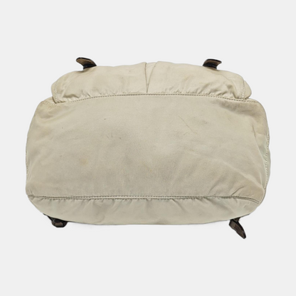 PRADA Beige Nylon Single Shoulder Bag Golden hardware Removable shoulder strap-(SKU)-960248110