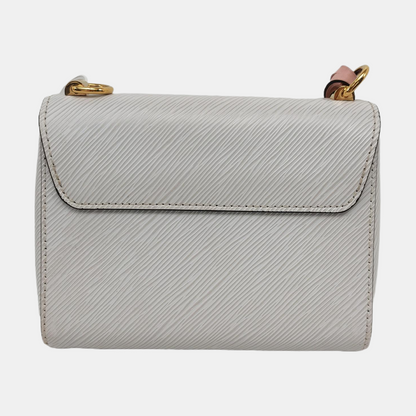 LOUIS VUITTON TWIST Small White EPI Calfskin Water Ripple Pattern Shoulder Bag with Removable Strap-(SKU)-960360137