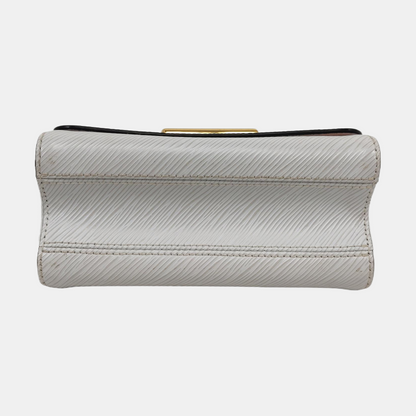 LOUIS VUITTON TWIST Small White EPI Calfskin Water Ripple Pattern Shoulder Bag with Removable Strap-(SKU)-960360137
