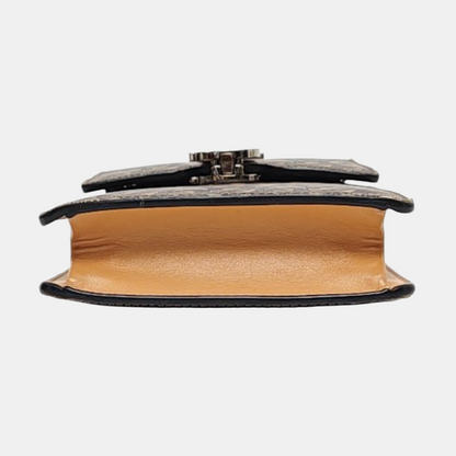 BURBERRY Robin 棕色涂层帆布TBSingle Shoulder Bag Crossbody Bag Silver Hardware Removable shoulder strap-(SKU)-960367103