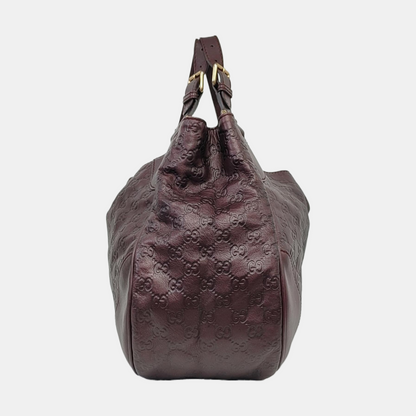 GUCCI Miss GG Purple Cowhide Textured Handbag Golden hardware-(SKU)-960362669