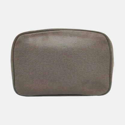 LOUIS VUITTON Grey Cowhide Clutch Bag Silver Hardware-(SKU)-960386024