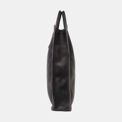 FENDI Tote bag Black cowhide tote bag Silver Hardware-(SKU)-960577397